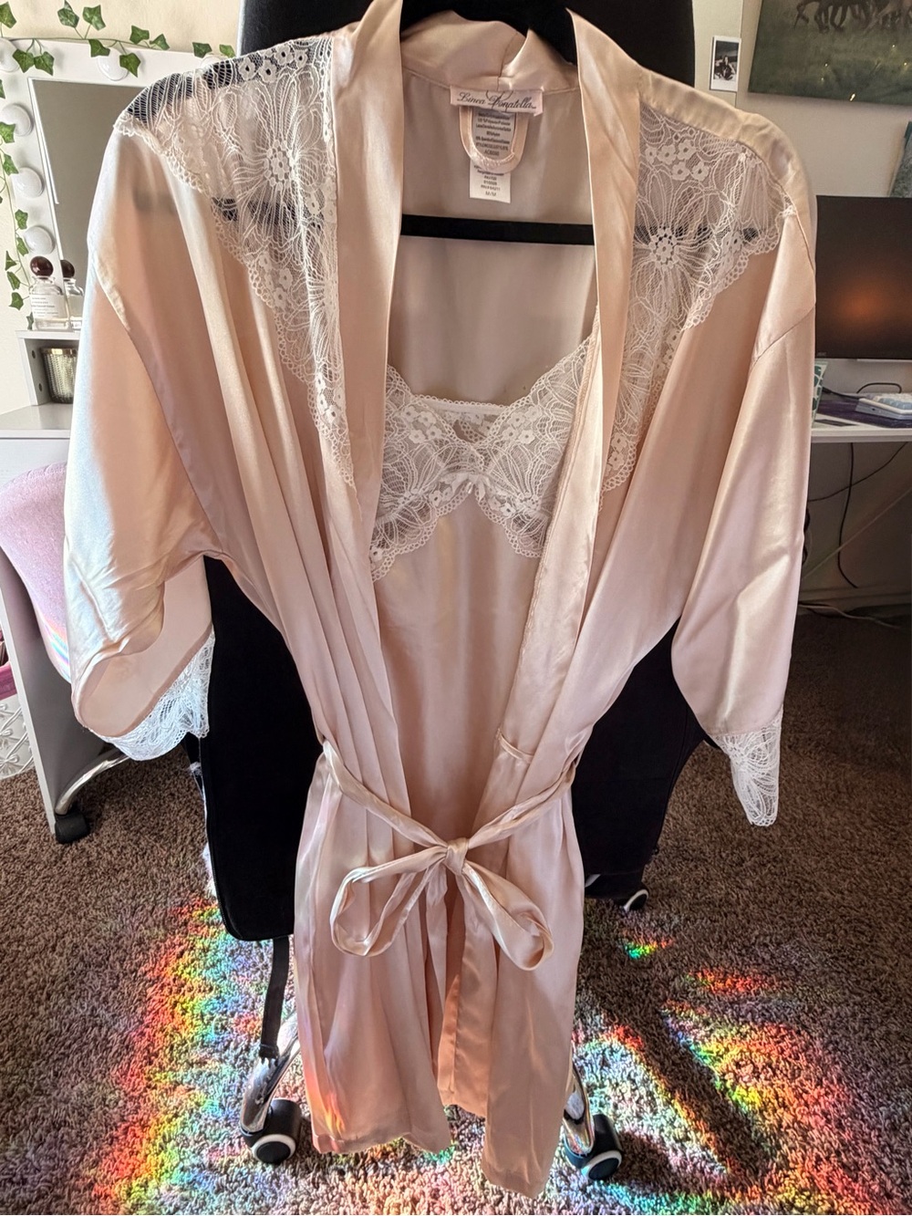 Linea Donatella Nightgown & Robe Set - Picture 4 of 5